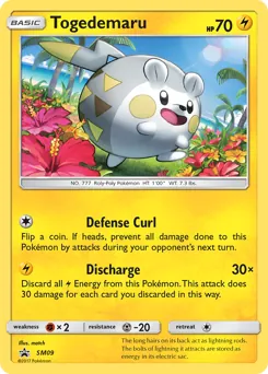 SM Black Star Promos Togedemaru Pokémon card